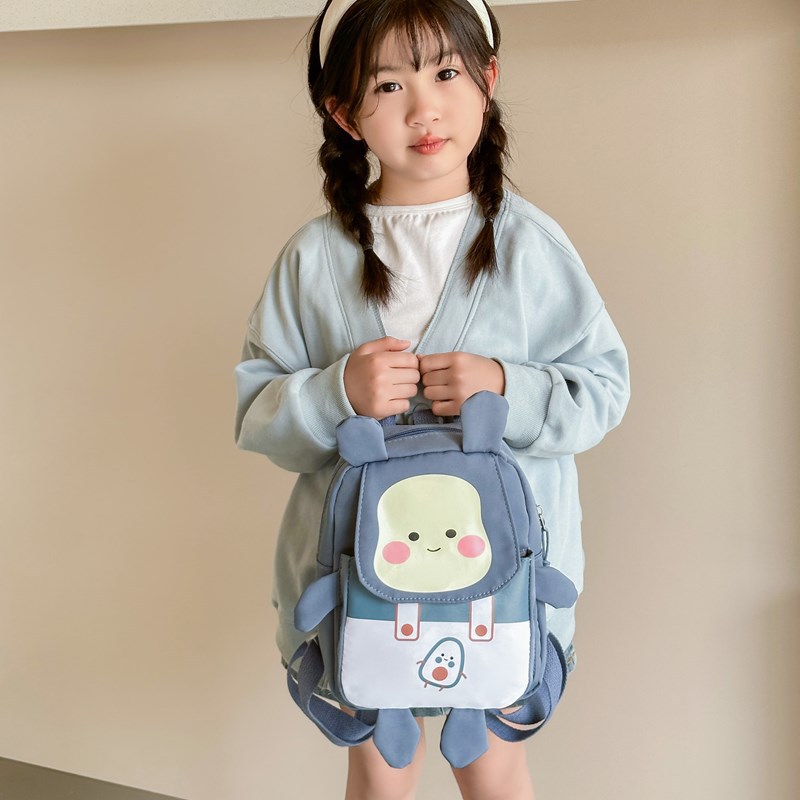 Kindergarten anti-wandering student schoolbags, Japanese-style cartoon cute boys' and girls' backpacks, stylish printed children's bags Specification drawing
