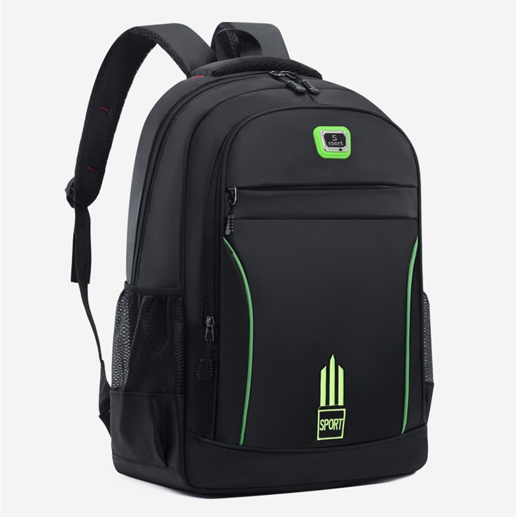 Backpack with large capacity and high-end feel, men's high-end feel, large capacity USB charging computer bag, student schoolbag Item Picture