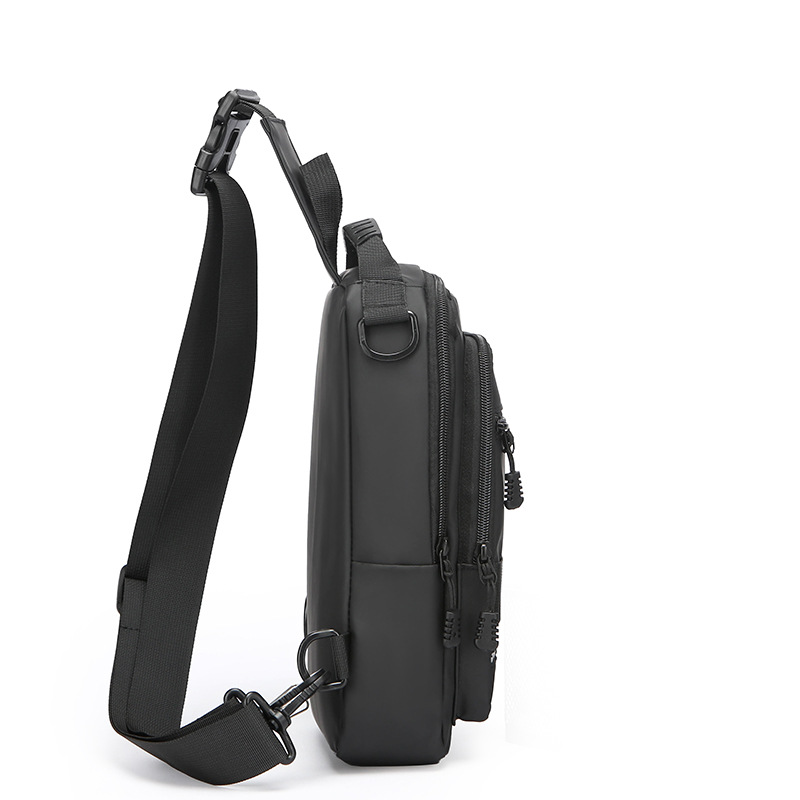New men's crossbody bag, multi-functional business backpack, bestseller, fashionable and sporty, large-capacity storage bag, chest bag, cross-border Specification drawing