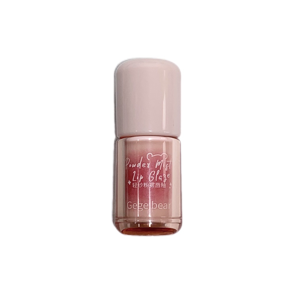 Gege bear Gogo Little Bear Light Gauze Powder Mist Lip Glaze Velvet Soft Mist matte color, whitening, non-stick to cup lip mud Item Picture