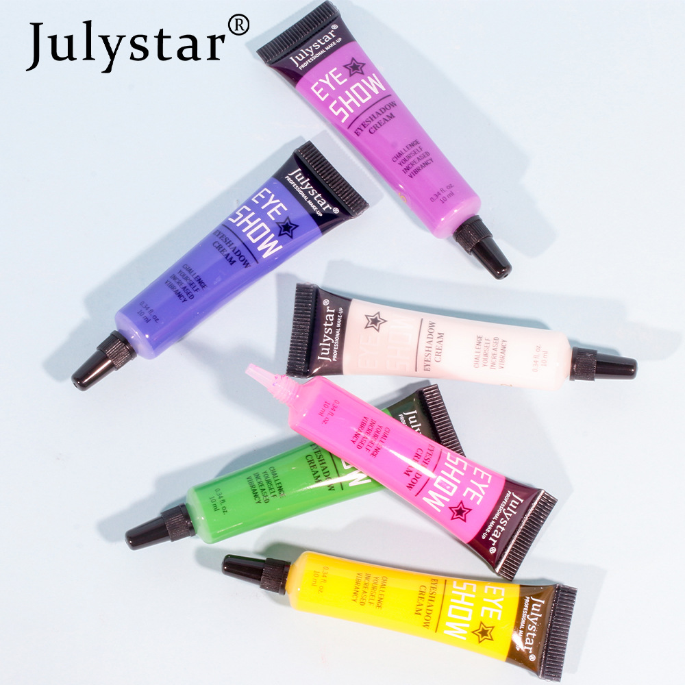 Julystar Colored Liquid Eye Makeup Eyeshadow, European and American matte Eyeshadow Cream Application Scenario