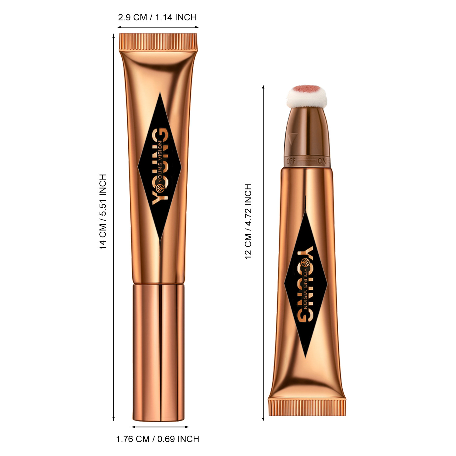 YOUNG VISION Cushion Contouring Blush Highlighter Stick offers a variety of colors to choose from for makeup liquid blush Item Picture