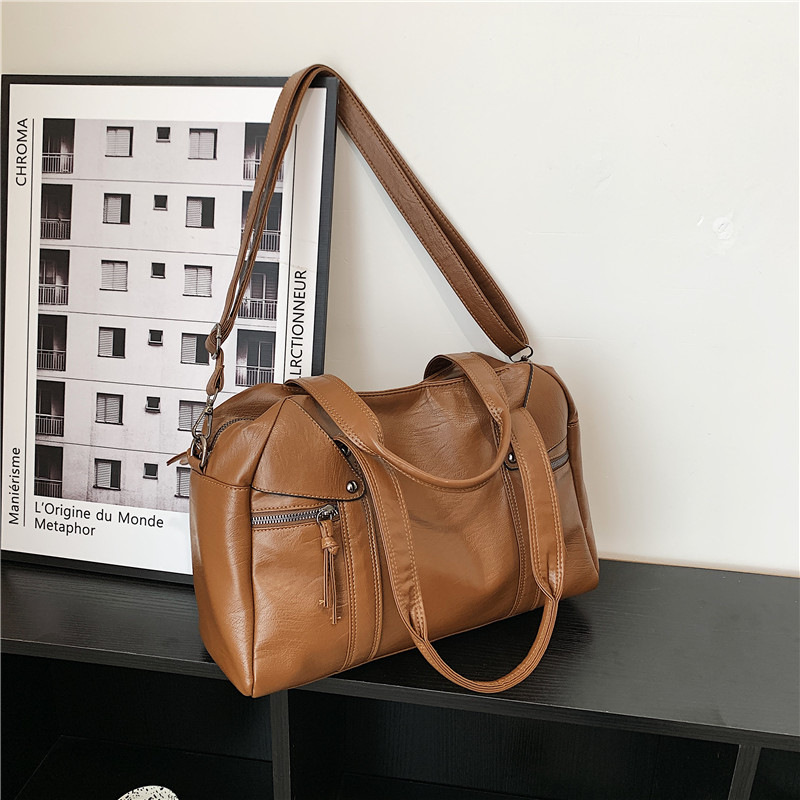 European and American cross-border fashion women's bag 2024 Spring new women's handbag, single-shoulder crossbody bag, simple tote bag details Picture