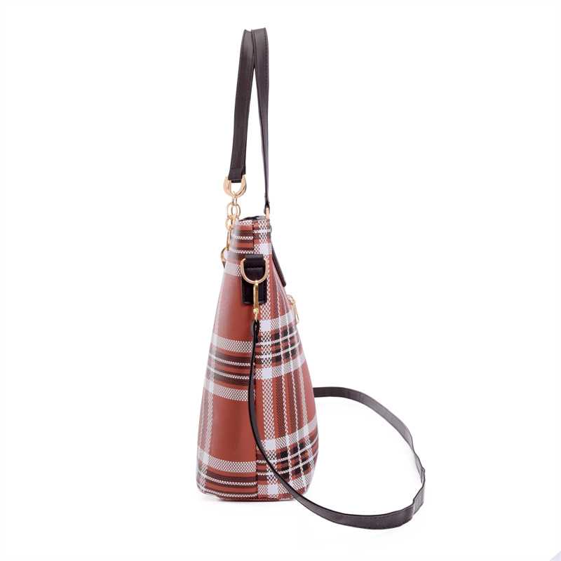 Wholesale of 2024 new styles of European and American retro six-piece single-shoulder bags and hand-carry crossbody bags for foreign trade women's fashion mother-and-child bags Specification drawing