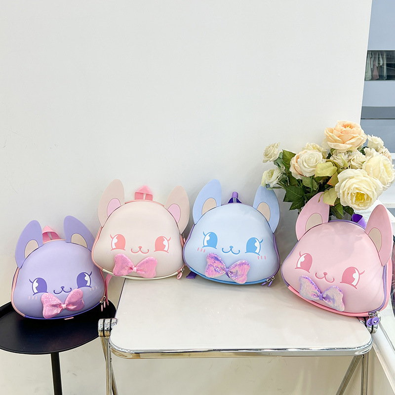 Korean-style cute children's schoolbags, cartoon fox eggshell backpacks for kindergarten kids, and lightweight backpacks for babies going out details Picture