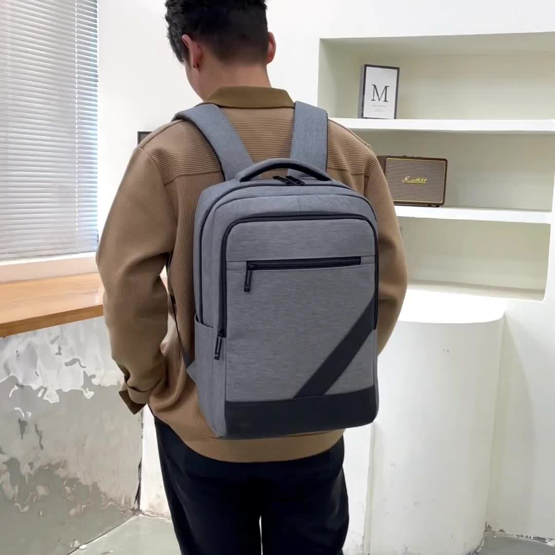 New fashionable and simple business backpack, men's large-capacity schoolbag, laptop bag, women's business travel and commuting backpack details Picture