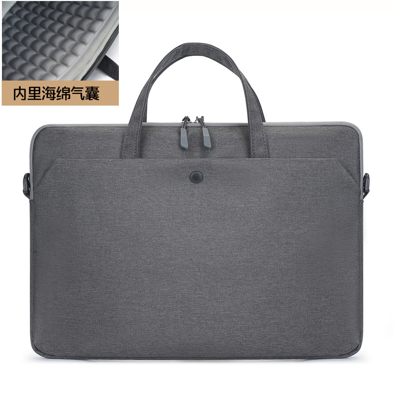 Airbag ultra-thin laptop bag, 14-inch and 15.6-inch tablet notebook inner bag, single-shoulder bag with logo printing full figure