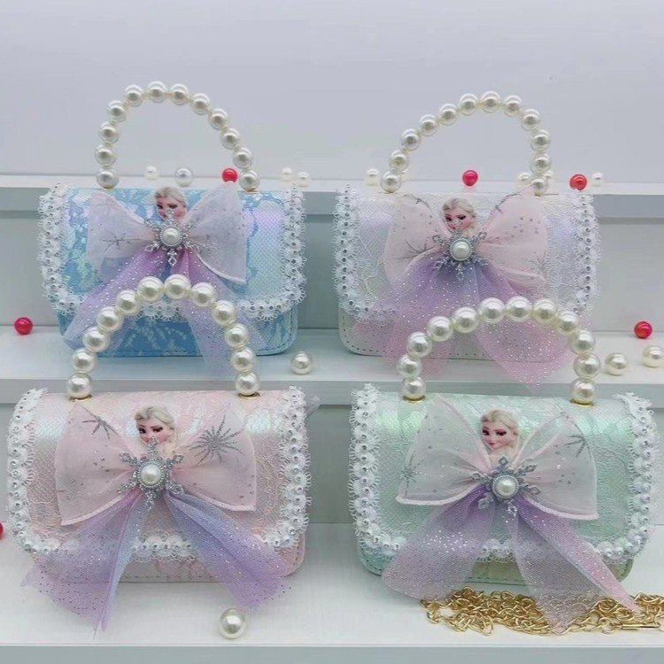 Children's bags, pearl accessories, girls' single-shoulder bags, children's crossbody bags for going out, internet-famous baby accessories bags, coin purses Application Scenario