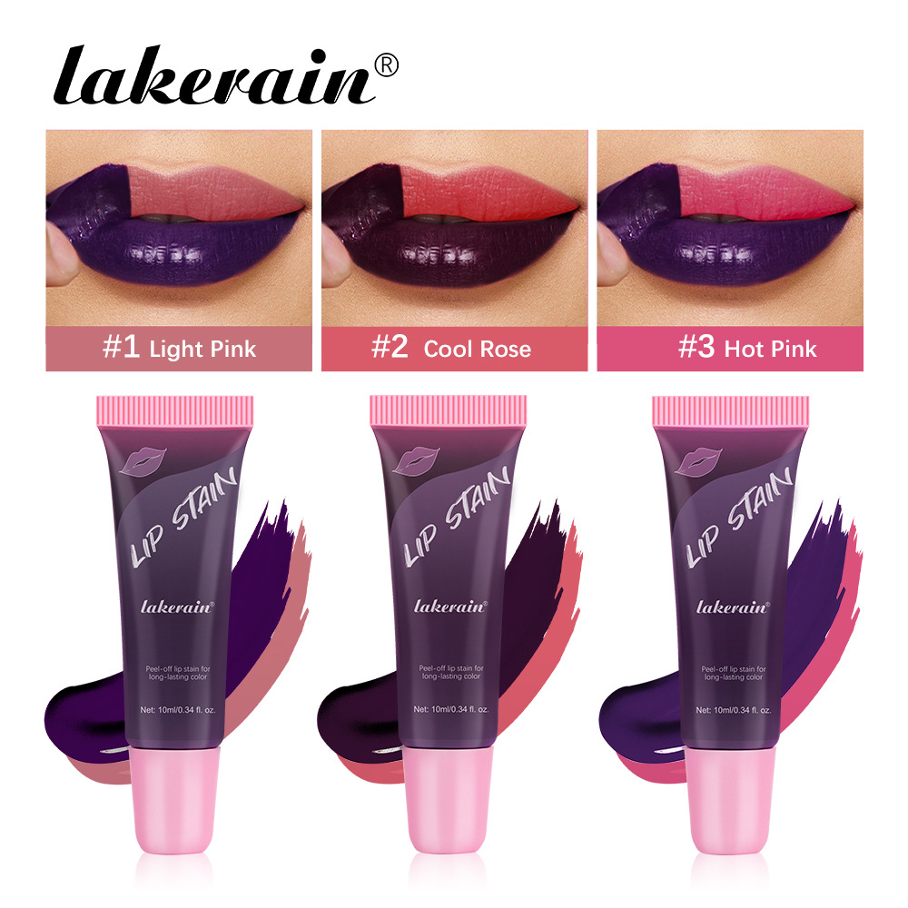 Lakerain tearable lip gloss matte and easy-to-apply tearable lipstick details Picture