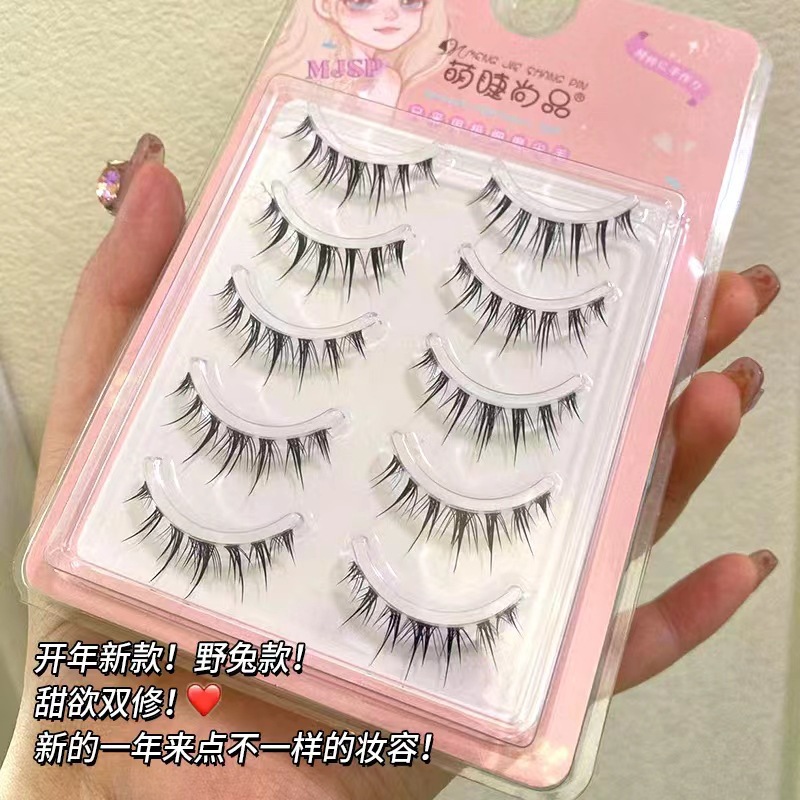 Mengjie Shangpin Fox Style wild and cool eyelashes, natural one-piece thick and realistic soft comic eyelashes details Picture