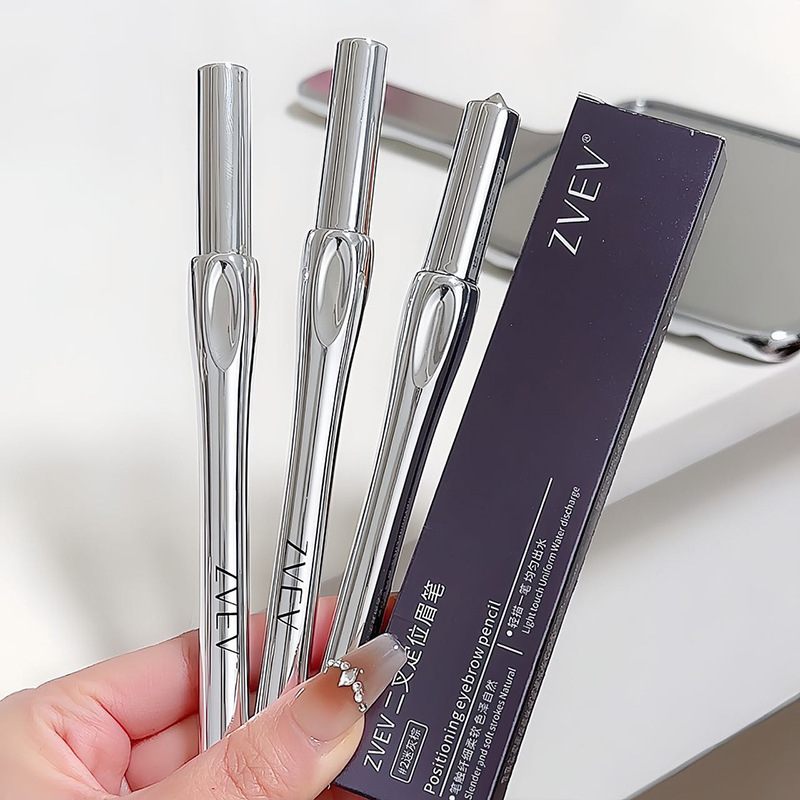 ZVEV split eyebrow pencil, wild eyebrow, lower eyelash, eyeliner, long-lasting waterproof, no smudge, no smudge, split water eyebrow pencil Specification drawing