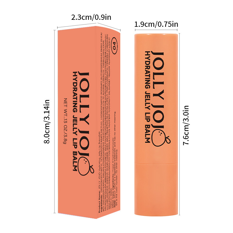 JOLLY JOJO Cross-border Four-Color Jelly Lipstick Moisturizing and Nourishing Lip Care Colored Lip Balm Lipstick Makeup wholesale Item Picture