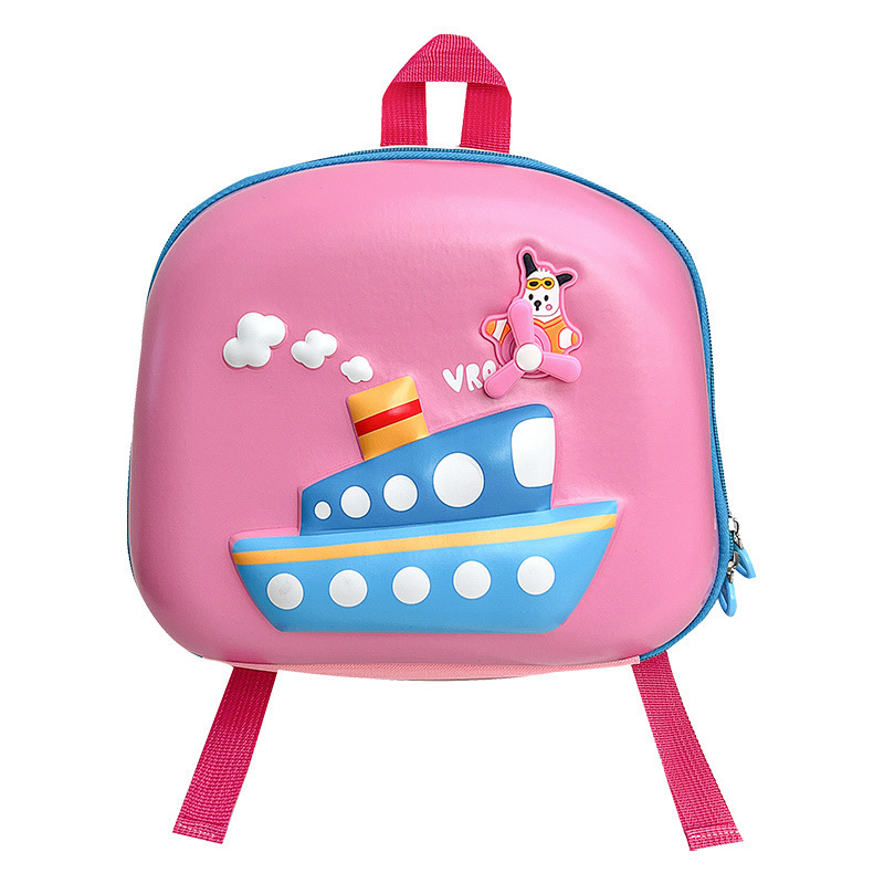 New Korean-style cartoon hard shell bags for boys and girls in children's schoolbags, kindergarten, preschool and nursery classes Item Picture
