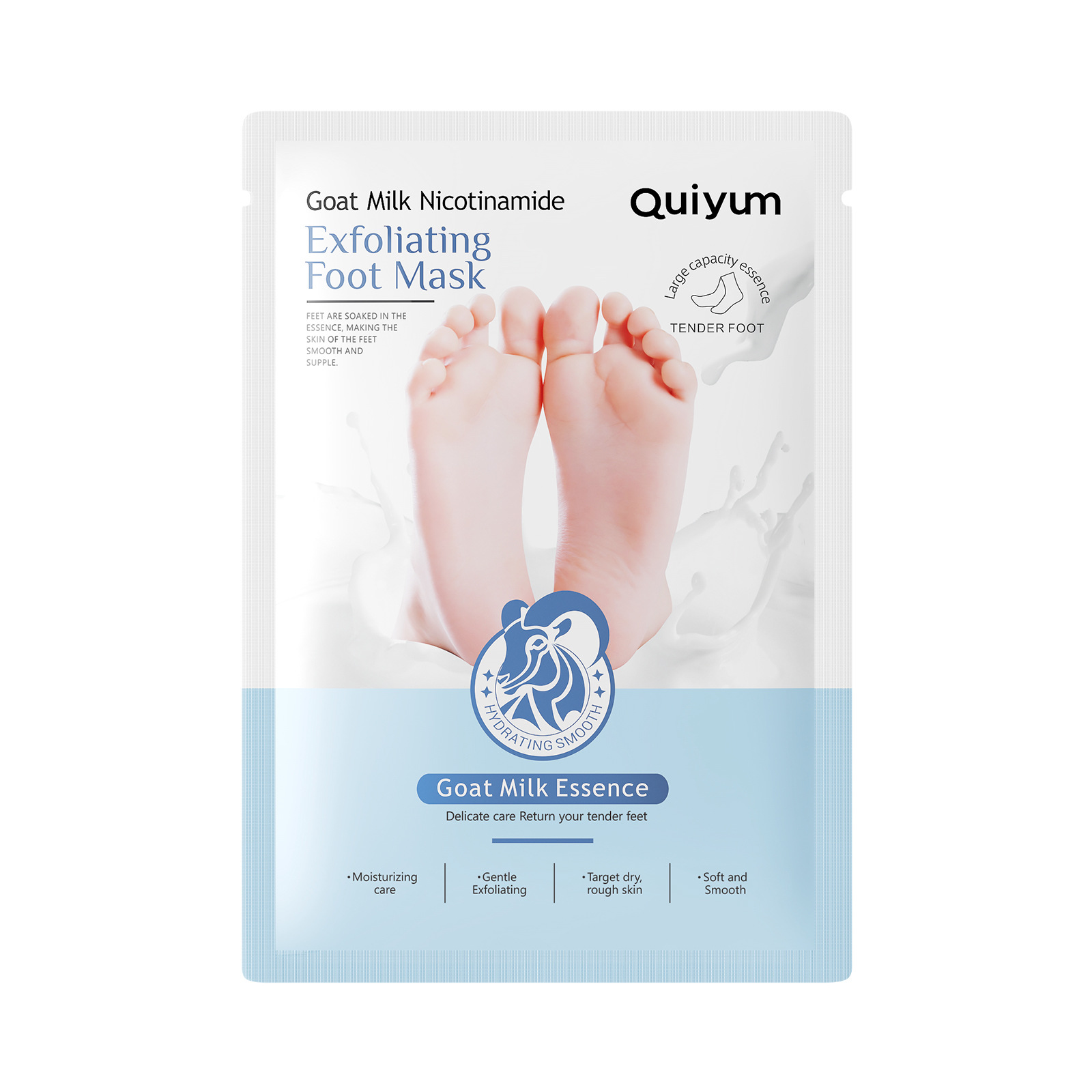 Cross-border QUIYUM Keratin Goat Milk Foot Mask 35g Moisturizing foot Mask Foot care manufacturer in stock wholesale Item Picture