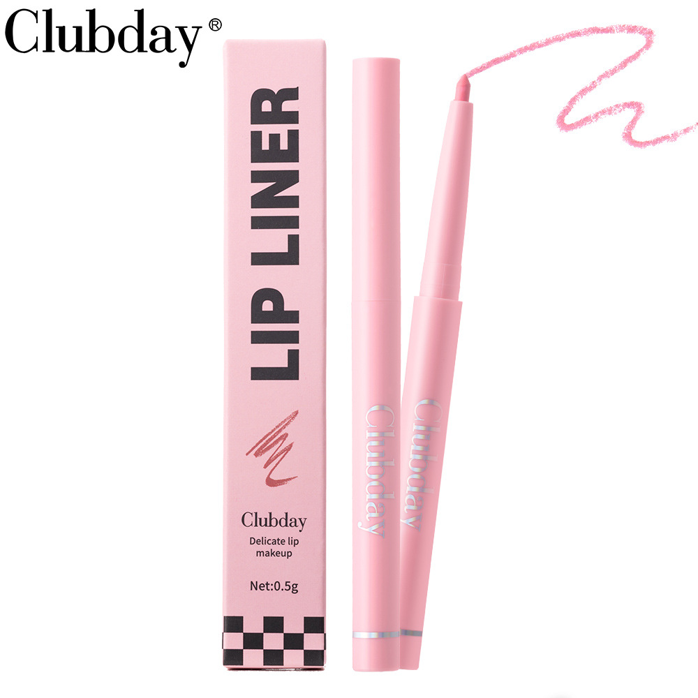 Clubday Matte matte nude lip liner Pen is a cross-border bestseller. Wholesale of long-lasting waterproof rotating lipstick pen Item Picture