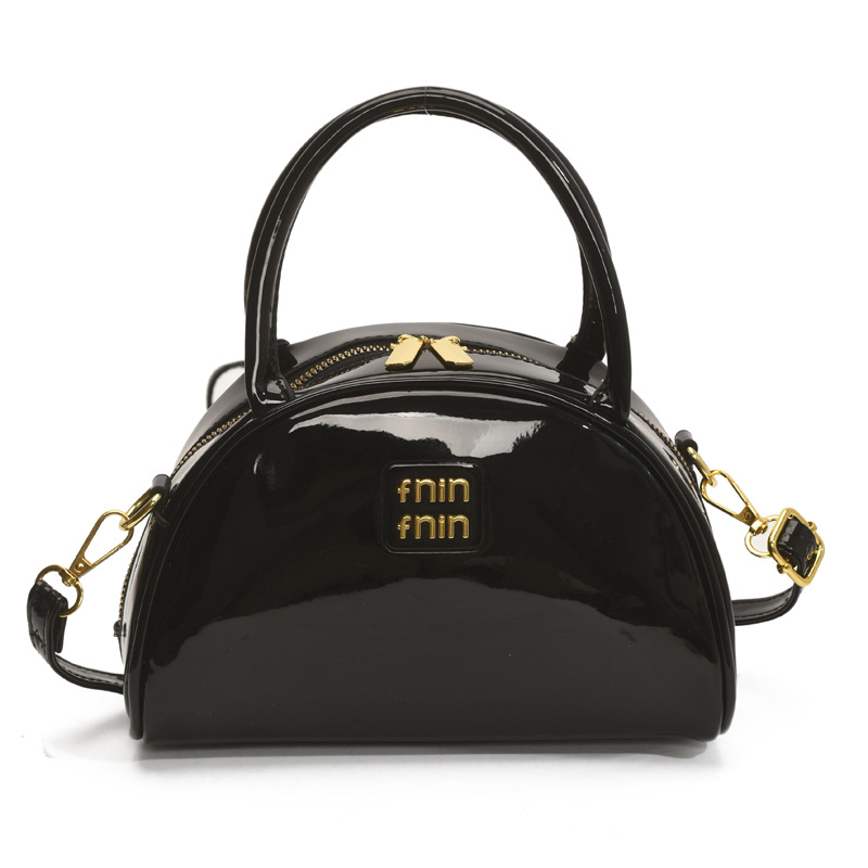 Simple and casual hand-held shell bag for women, 2025 new style versatile single-shoulder crossbody bag, dumpling bag, semi-round moon bag Item Picture