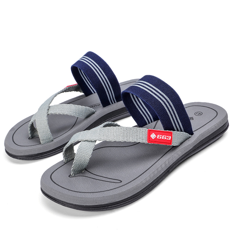 Wholesale of Lu 'an's new summer men's beach shoes, outdoor casual sandals, thick-soled couple's board slippers and flip-flops Item Picture