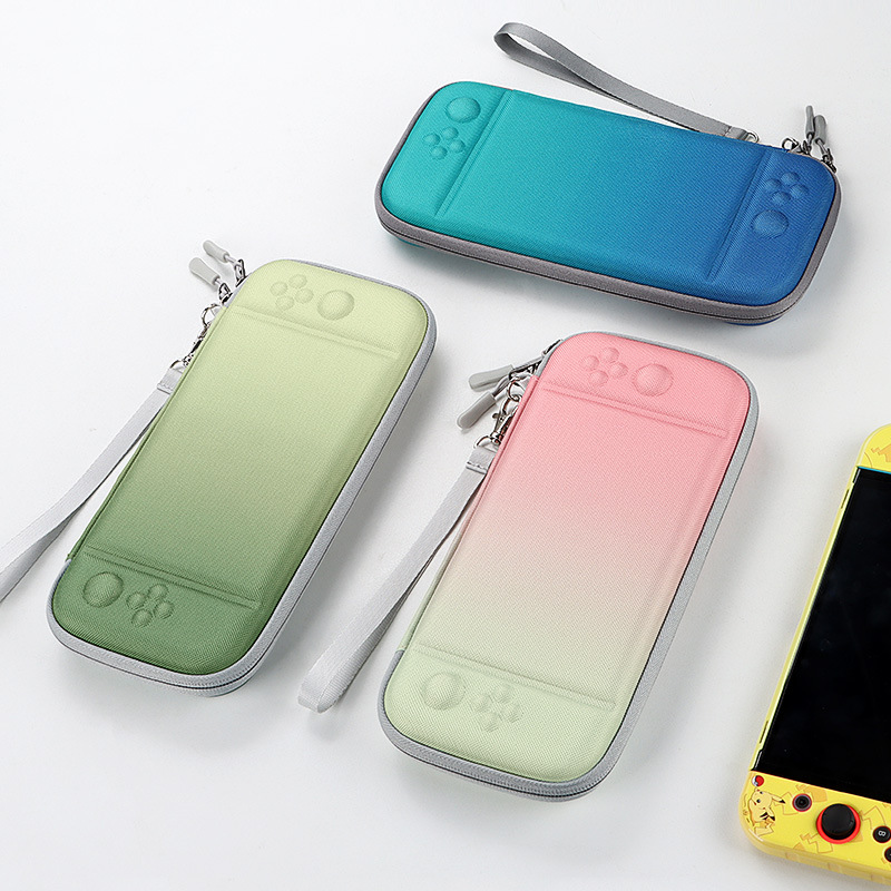 Nintendo switch game console storage case, anti-drop EVA hard shell protective case, double-layer game card accessory storage Application Scenario