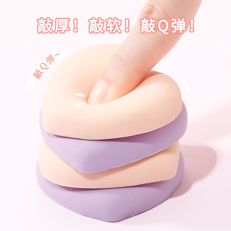 xixi Sweetheart Cotton Candy Powder Puff, compact, portable, super soft, dry and wet dual-purpose, affordable student powder puff Specification drawing