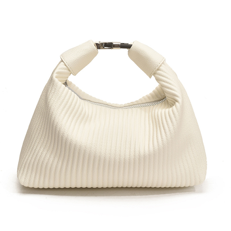 A niche hand-held pleated bag for women in the summer of 2025, a trendy and retro underarm bag, and a versatile Instagram single-shoulder crossbody bag Item Picture