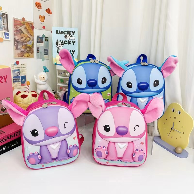 Stilzi Children's schoolbag 3D shell Ultra-light and weight-reducing kindergarten backpack, cute cartoon bag for boys and girls full figure