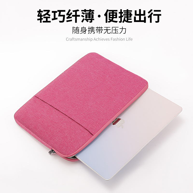 The manufacturer offers small-batch customized LOGO computer bags with velvet Oxford cloth tablet protective cases and 13-inch notebook inner liner bags details Picture