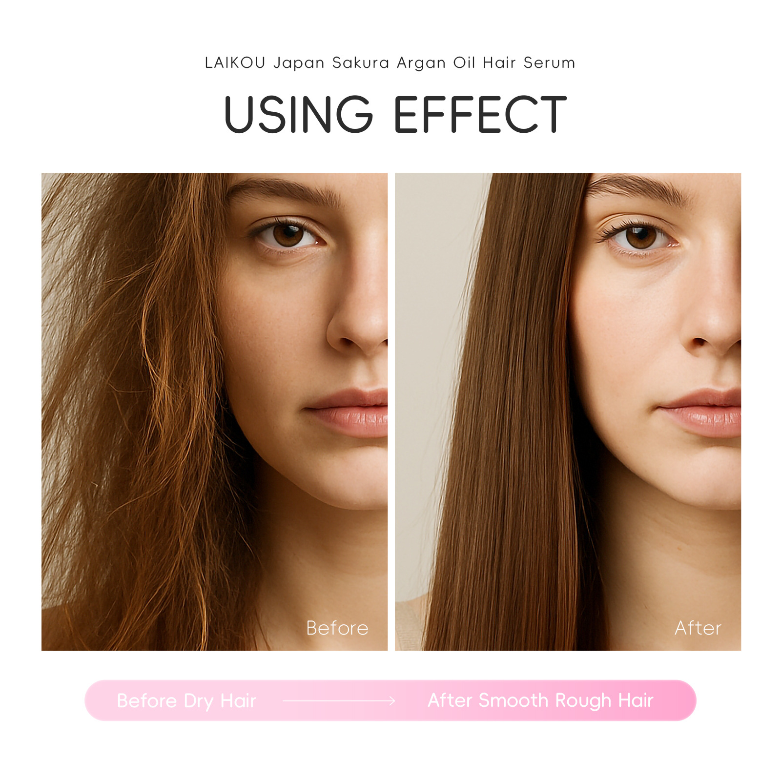 Cross-border LAIKOU Japanese Sakura AGAR Hair Care Essence 100ml Hair Care English packaging in stock Specification drawing