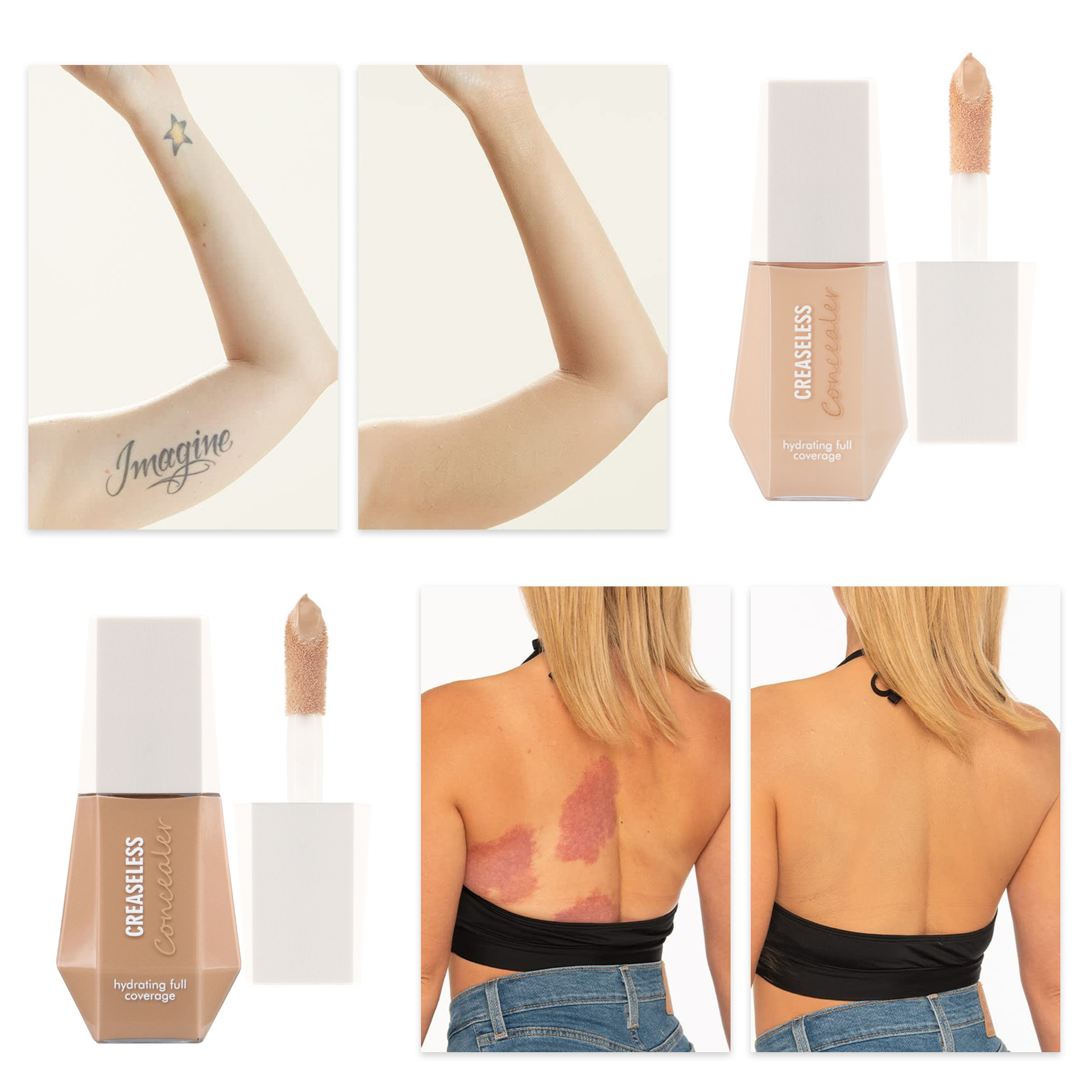 SHCOETY Cross-border Concealer is waterproof, sweat-proof and long-lasting. It covers acne marks, dark circles, and is light and does not smudge Application Scenario