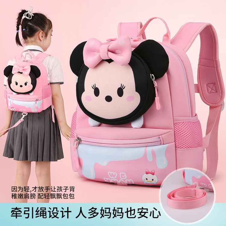 2022 New Korean-style children's schoolbag for 3-6 years old cartoon kindergarten backpacks, lightweight and cute little backpacks for girls details Picture