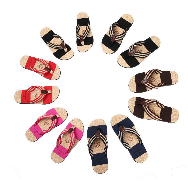 New summer eva flip-flops men custom slippers couple korean-style flip-flops worn outside men beach slippers Item Picture