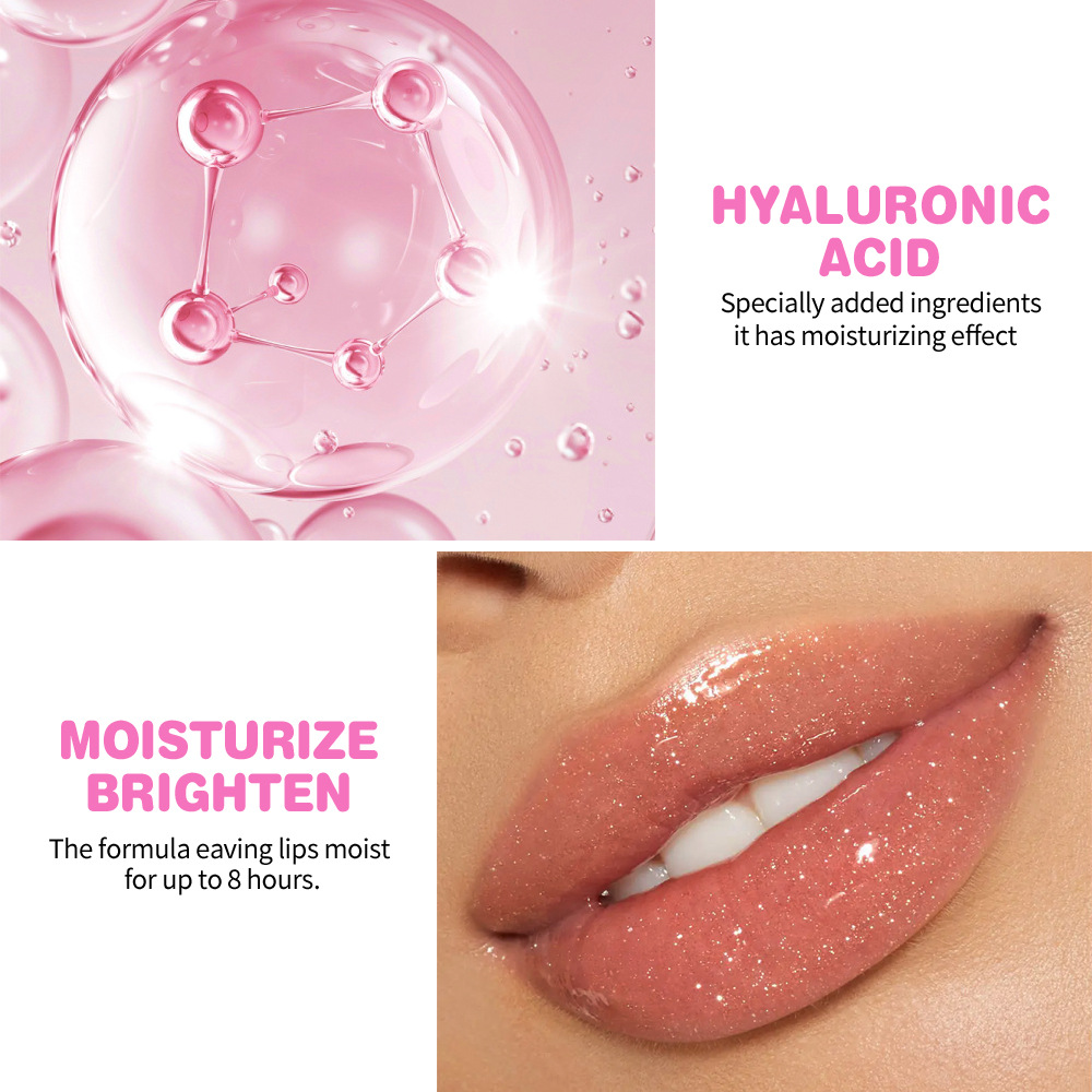 Clubday Long-lasting Moisturizing, easy to color, nourishing, press lipstick, sparkling and delicate, rose fragrance, mirror-like hydrating lip gloss Application Scenario