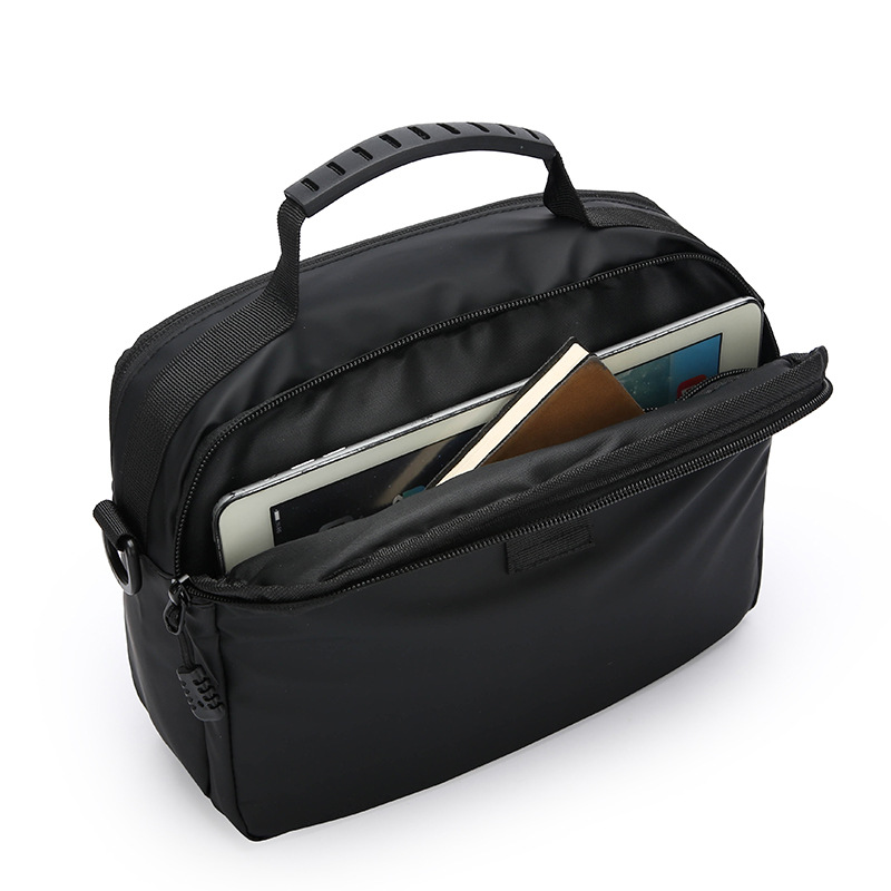 New horizontal multi-functional nylon bag for men, sporty and casual small bag, single-shoulder crossbody handbag, men's cross-border bag details Picture