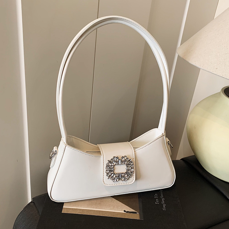 Korean style fashionable underarm bag for women 2025 New summer fashion niche baguette bag, individualistic and trendy single-shoulder crossbody bag full figure