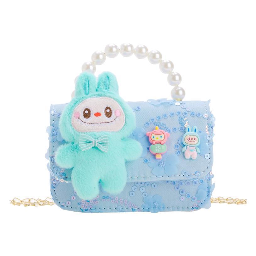 Children's pearl handbag 2024 New style Children's bag, girls' crossbody bag, princess accessory bag, little Chanel-style bag Item Picture