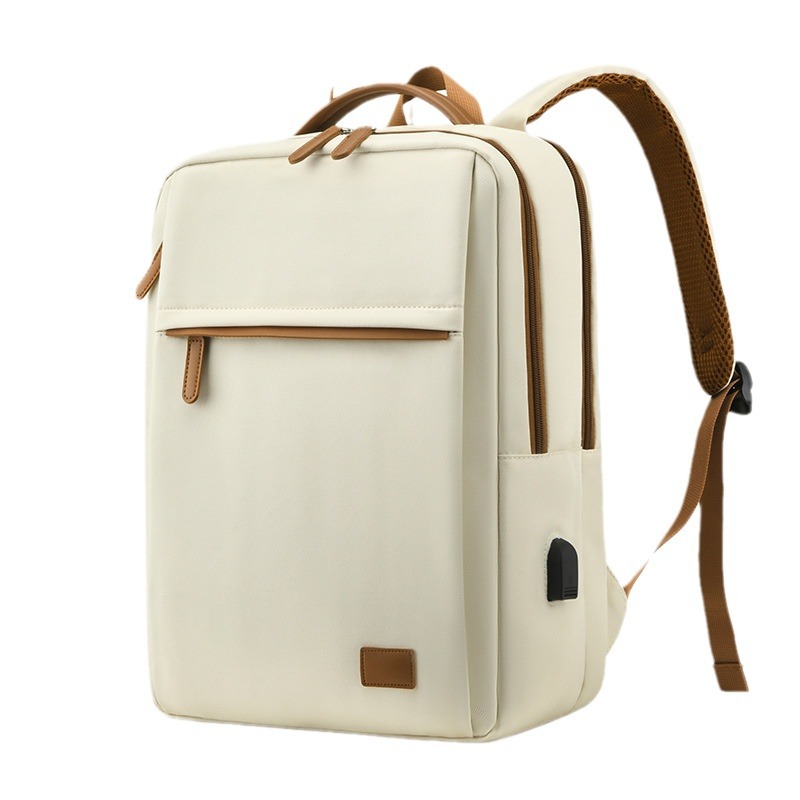 Casual and versatile backpack, a lightweight business commuting laptop backpack for women, and a simple schoolbag for middle and high school students for men Item Picture
