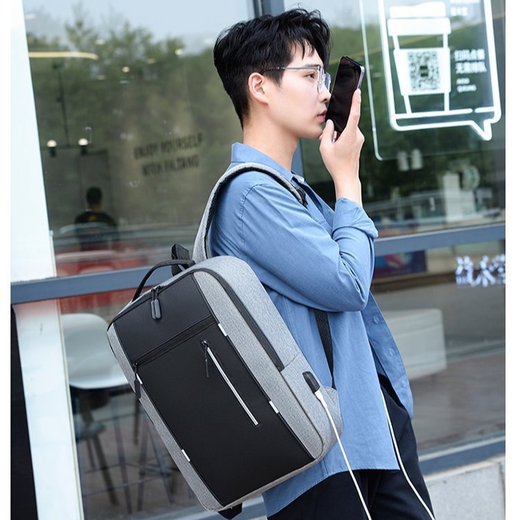 Backpack, three-piece set, school bag, men's bag, chest bag, backpack, business USB charging, multi-functional computer bag Application Scenario