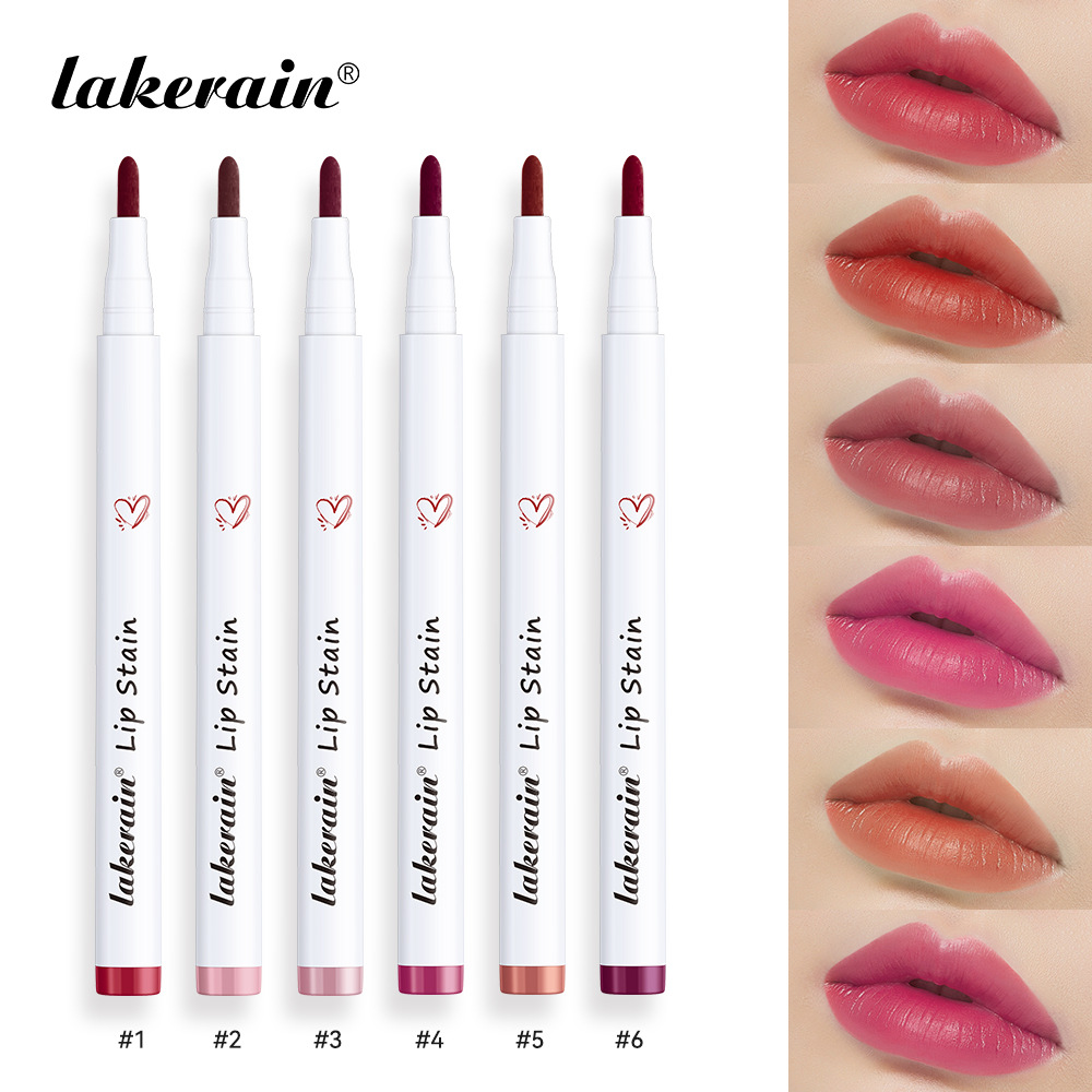 lakerain lip liner pen matte, not easy to stick to the cup, smooth lip liner pen full figure