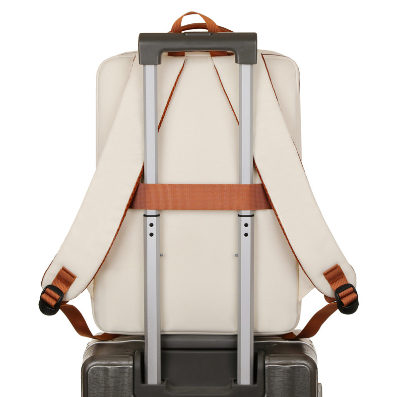 Cross-border backpacks for men, casual, fashionable, versatile and simple schoolbags for women, and laptop bags for college students Application Scenario