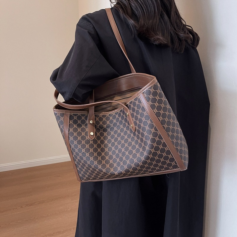 High-end, stylish, versatile, hand-carry bag for women, 2025 new trendy and popular single-shoulder bag with large capacity tote bag Specification drawing