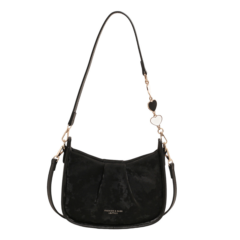 2025 Pleated and stylish summer cloud solid color chain fashionable and casual new single-shoulder bag for commuting underarm Item Picture