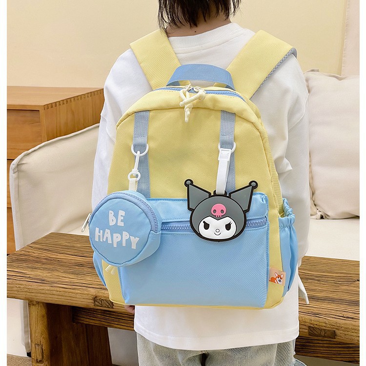 Kulomi children's backpacks are cute and cartoonish, suitable for kindergarten schoolbags, lightweight and casual travel backpacks for primary school students, and for girls Specification drawing