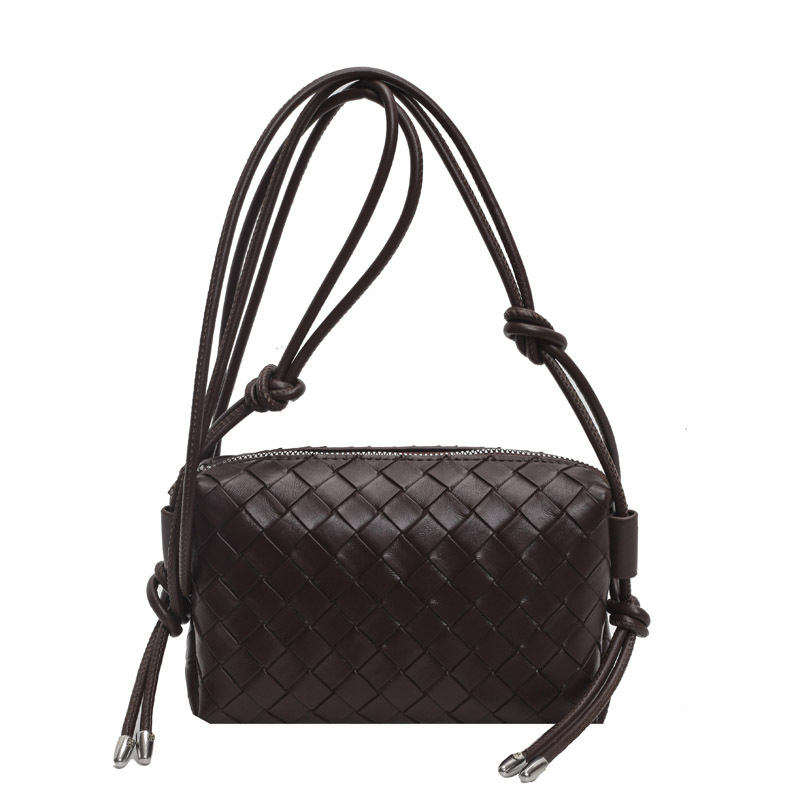 Korean style fashionable woven pattern small square bag for women 2024 summer new simple single-shoulder bag, niche, trendy and versatile crossbody bag Item Picture