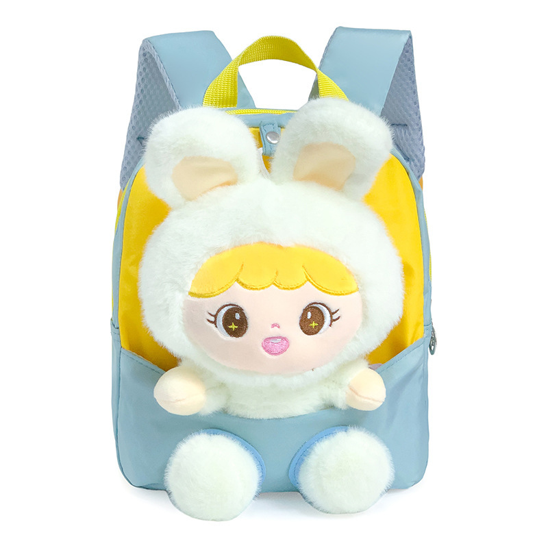 New cartoon kindergarten schoolbag, girls' heart, primary school students' backpack, plush toy, boys' and girls' backpacks Item Picture