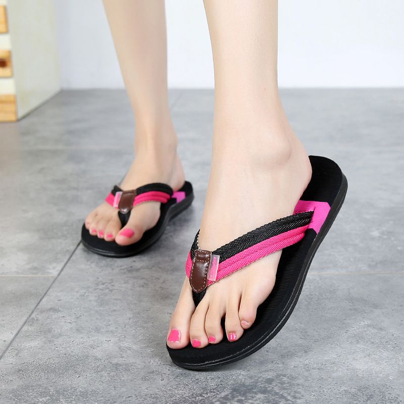 Summer new slippers women slippers home casual couple beach outdoor flip-flops women full figure
