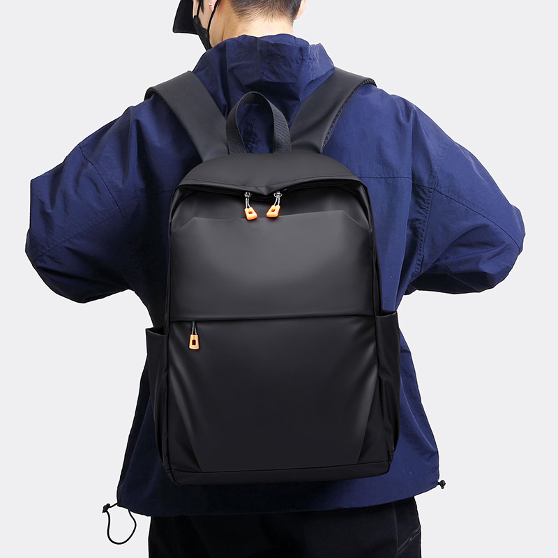 2024 Men's backpacks, trendy computer bags, casual large-capacity travel bags, college student schoolbags, men's bags, lightweight details Picture