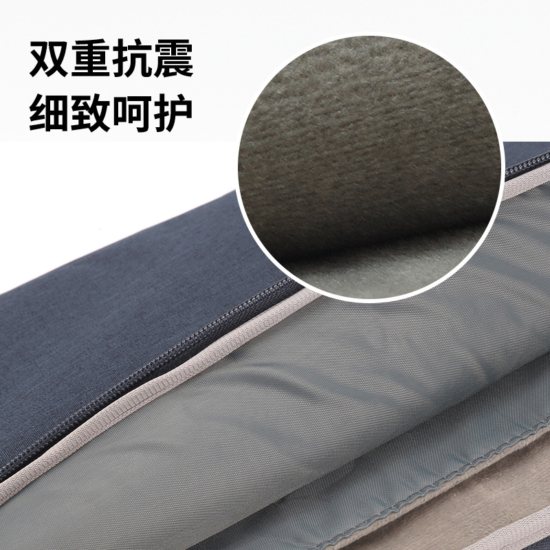 Cross-border best-selling multi-pocket 300D with fleece, suitable for Mac, Huawei 13, Lenovo 14-inch laptop handbag Application Scenario