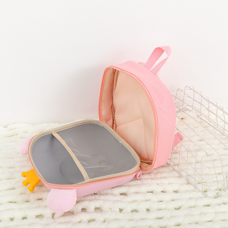 New children's schoolbag, kindergarten schoolbag, large-capacity backpack, cute cartoon bear eggshell bag for girls Application Scenario