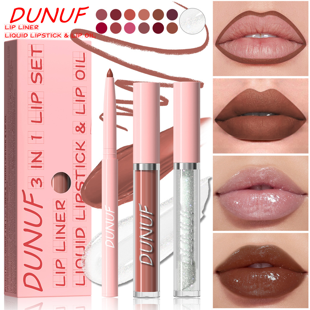 Check out DUNUF 3-in-1 lip liner Pen + Lip Gloss + Lip Oil! Link Disclaimer - For Foreign trade only full figure