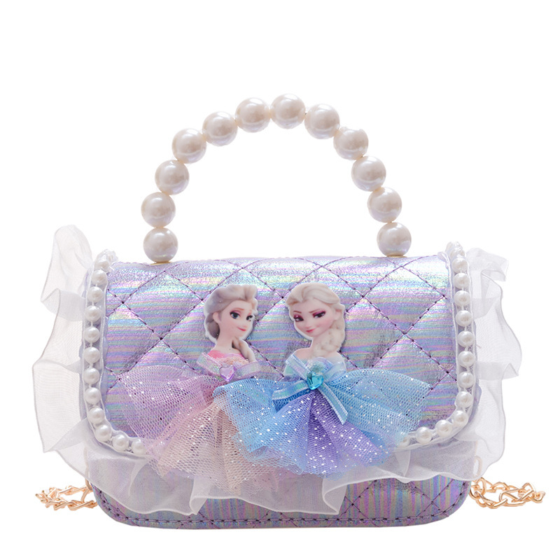 Children's small sachets, pearl handbags, crossbody bags, girls' bags, children's bags, cartoon trendy coin purses, handbags Item Picture