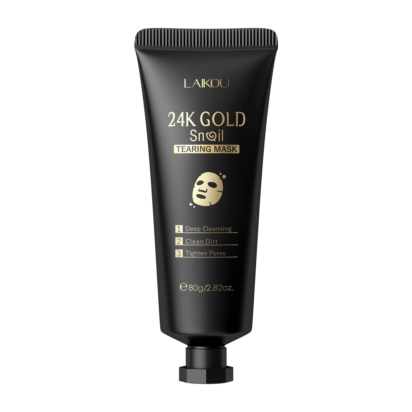 The upgraded version of the cross-border new Laicome 24k peel-off mask, 80g large bottle, is available for wholesale from the manufacturer for cleaning pores Item Picture